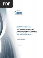 IEC 60870-5-101-104 Master Protocol Profile 2