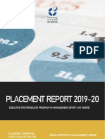 Placement Report 2019-20: Executive Postgraduate Program in Management (Epgp) - Iim Indore