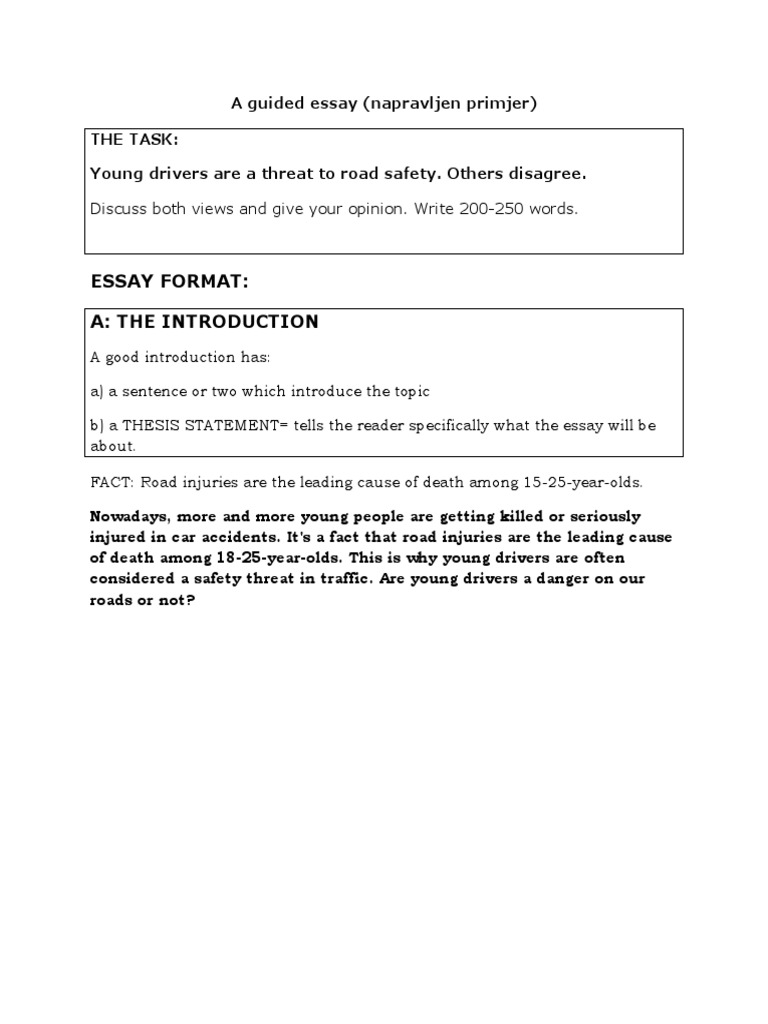 road safety essay