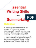 ENG03 - CO2.1 Essential Writing Skills - Summarizing