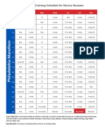 Marathon Training Plan