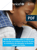 Notas Orientacao Sobre Reabertura Escolas Contexto Covid 19 Para Ministerios Educacao Na America Latina e No Caribe