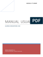 Manual de usuario Alarma Comunitaria 15W