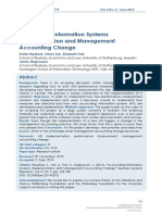 Accounting Information Systems Implementation and