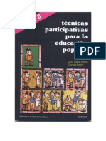 TECNICAS PARTICIPATIVAS PARA LA EDUCACIÓN POPULAR (TOMO II)