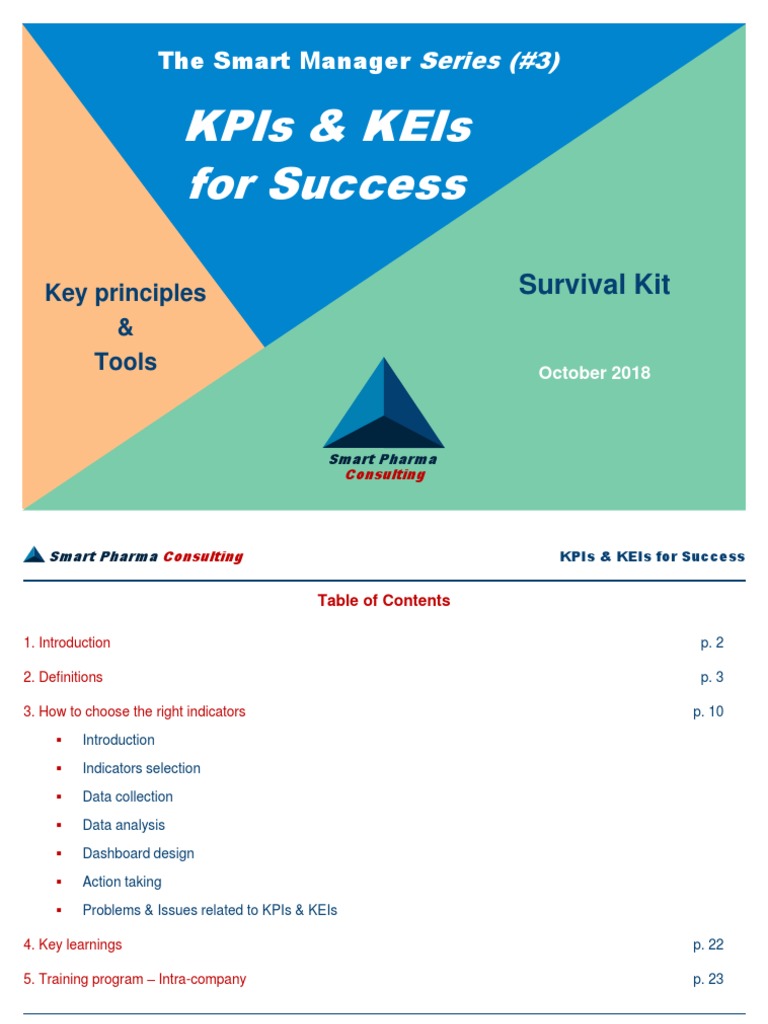 KPIs & KEIs Survival Kit for Managers | PDF | Performance Indicator ...