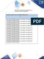 Guía de Actividades y Rúbrica de Evaluación - Unidad 1 - Tarea 1 - Funciones de Varias Variables