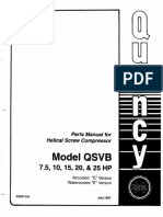 Model QSVB: Parts Manual For Helical Screw Compressor