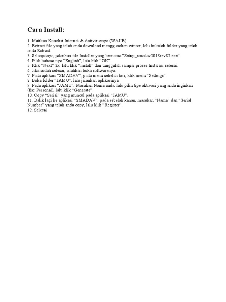 Cara install smadav pdf