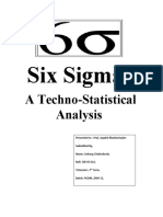 Six Sigma- A Techo-Statistical Analysis