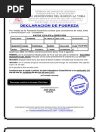Constancia de bajos recursos