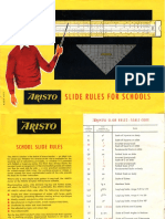 Aristo Slide Rules for Schools List RSCH 63E