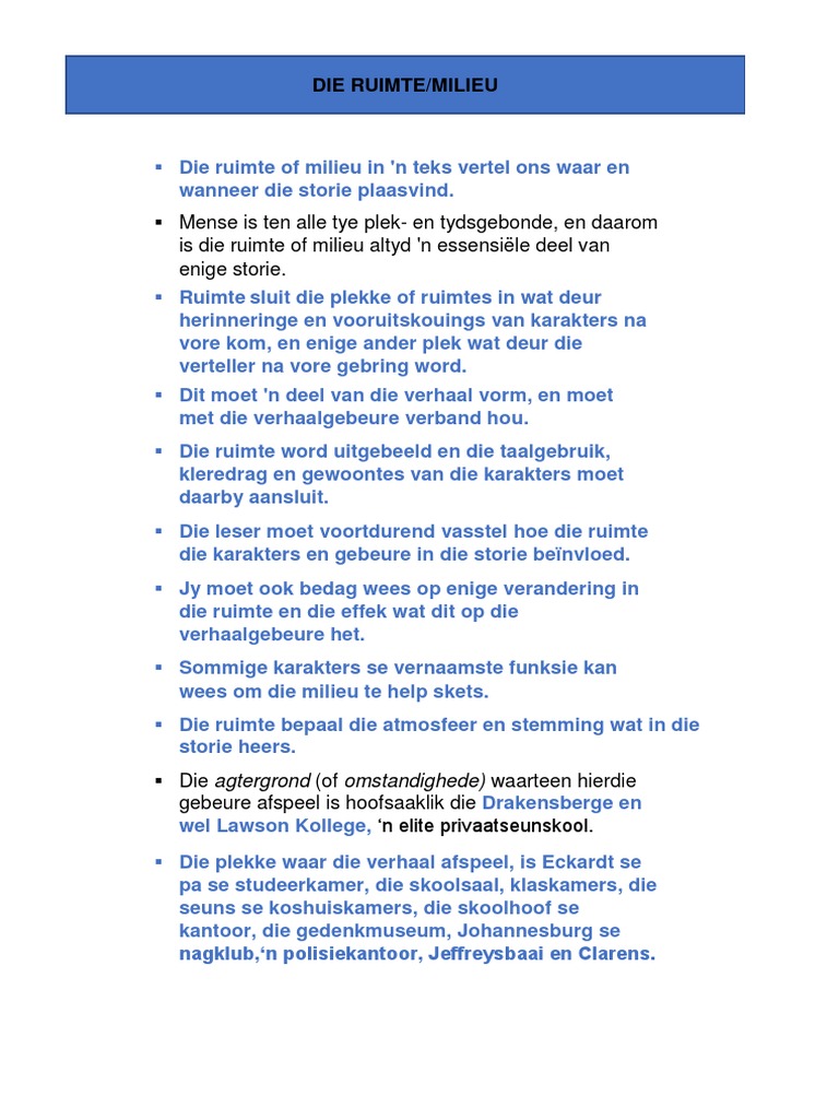 Ruimte Milieu | PDF