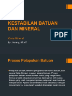 Kestabilan Batuan Dan Mineral