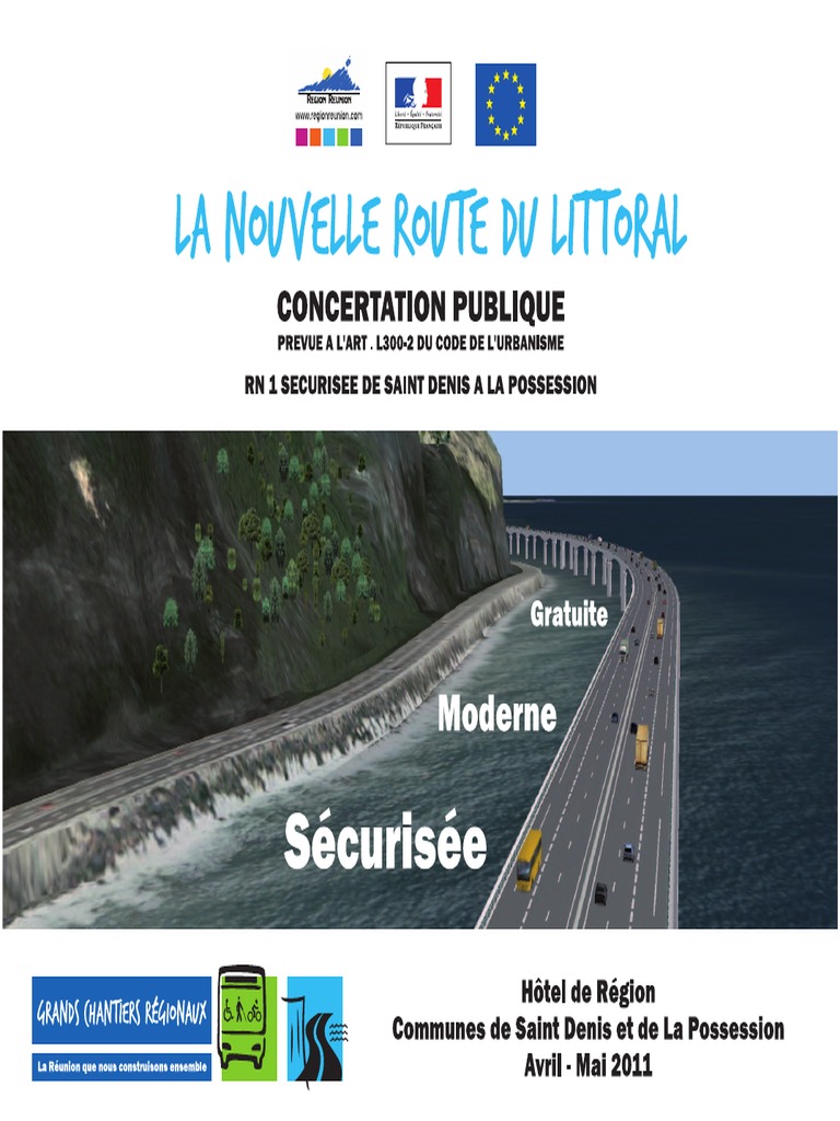 Comment Les Bâtiment Du Futur Résisteront ils Au Tsunami Schéma Nouvelle Route Du Littoral | PDF | Transport routier | Transport