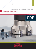 Cost-effective shoulder milling cutter for high productivity