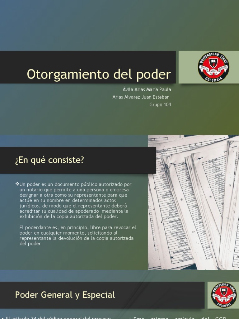 Guía sobre el otorgamiento de poder | PDF