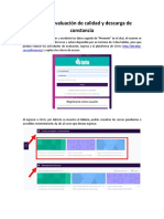 Examen Evaluación de Calidad y Descarga de Constancia