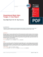 Drug-Induced Black Hairy Tongue: A Case Report: İlaca Bağlı Siyah Kıllı Dil: Olgu Sunumu