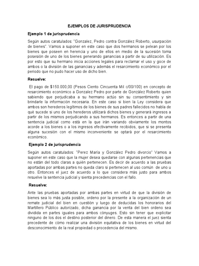 Ejemplos de Jurisprudencia PDF