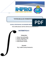 Trabajo de Integrales Indefinidas