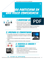 Tips para Participar en Una Video Conferencia