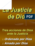 La justicia de Dios en tres acciones