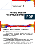 Pertemuan 4: Prinsip Desain Antarmuka (Interface