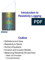 Introduction To Resistivity Logging