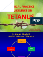 Clinical Practice Guidelines On: Tetanus