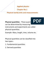 Physical World, Units & Measurements Notes (English)