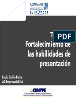 Presentación Taller de Fortalecimiento para Presentación