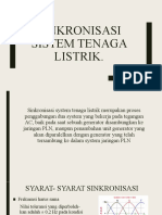 Sinkronisasi Sistem Tenaga Listrik