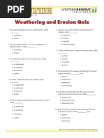 Weathering Quiz