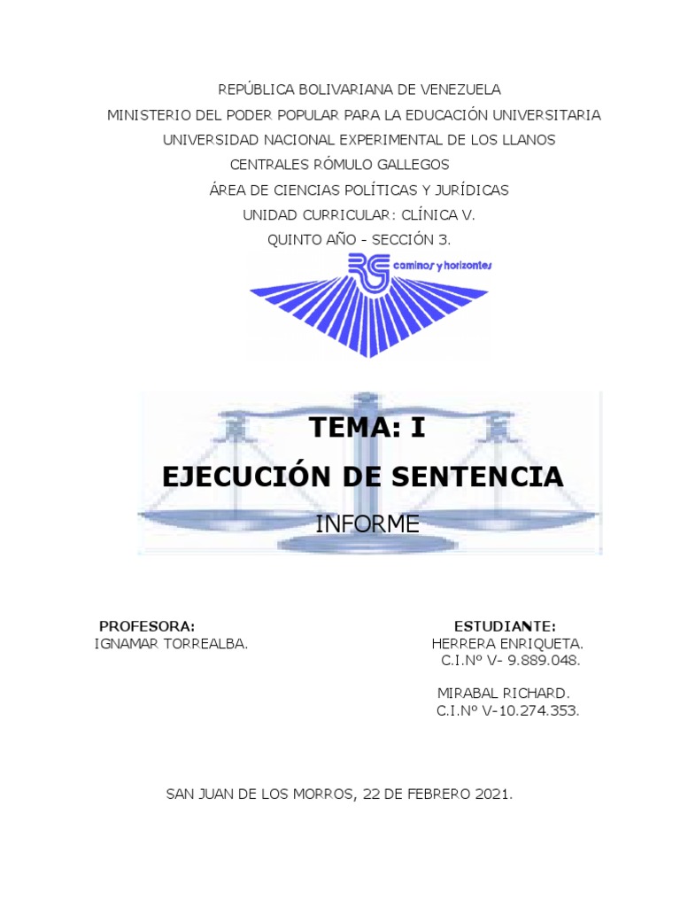 Ejecución de Sentencias en Derecho Civil | PDF | Sentencia (ley ...