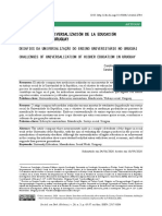 Desafíos de La Universalización de La Educación Universitaria en Uruguay