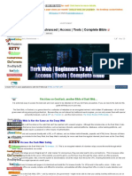 Dark Web - Beginners To Advanced - Access - Tools - Complete Bible