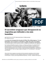 El Sacerdote Uruguayo Que Desaparecio en Argentina Por Defender A Los Mas Humildes - La Diaria - Uruguay