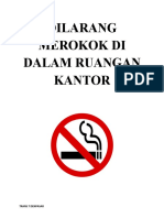 Dilarang Merokok Di Dalam Ruangan Kantor