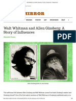Walt Whitman and Allen Ginsberg - A Story of Influences - Empty Mirror