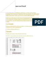 Formulas en Excel