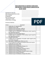 Check List For Regularization