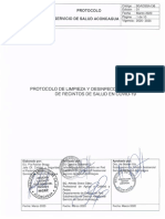 Protocolo Limpieza y Desinfeccin Covid19