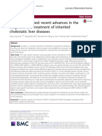 Jaundice Revisited: Recent Advances in The Diagnosis and Treatment of Inherited Cholestatic Liver Diseases