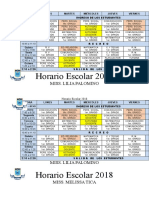 Horarios Profesores 2018