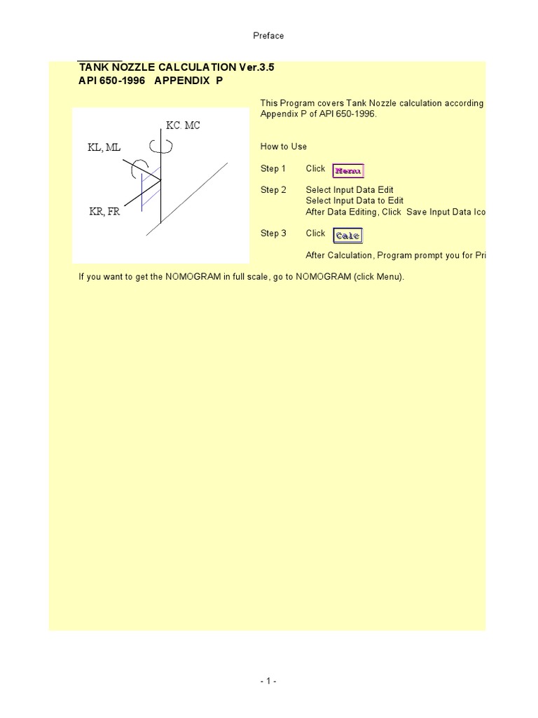 API 650 Appendix P Nozzle Calculation | PDF