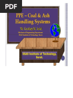 PPE - Coal & Ash Handling Systems: Mechanical Engineering Department SSAS Institute of Technology, Surat