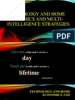 Technology and Home Economics and Multi-Intelligence Strategies