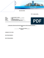 REACTION PAPER - 9