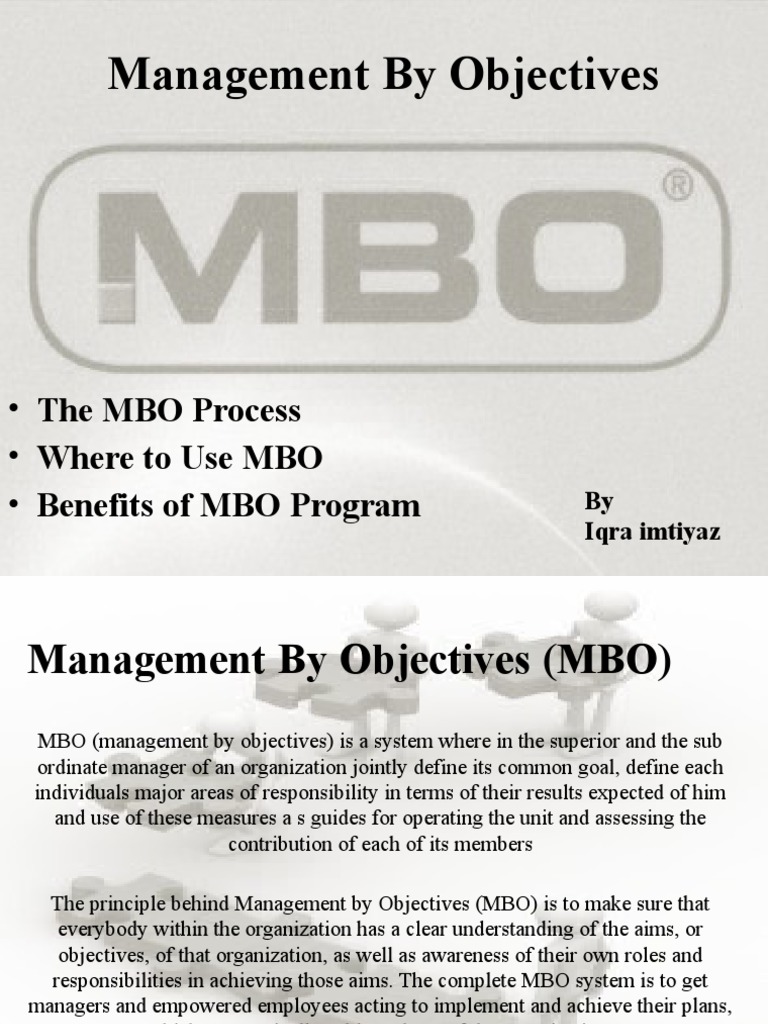 Overview of Management by Objectives | PDF | Social Epistemology | Goal